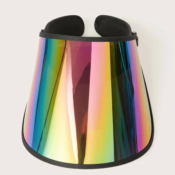 Fashionable Holographic Visor Hat / Face Cover - Picture 4 of 5